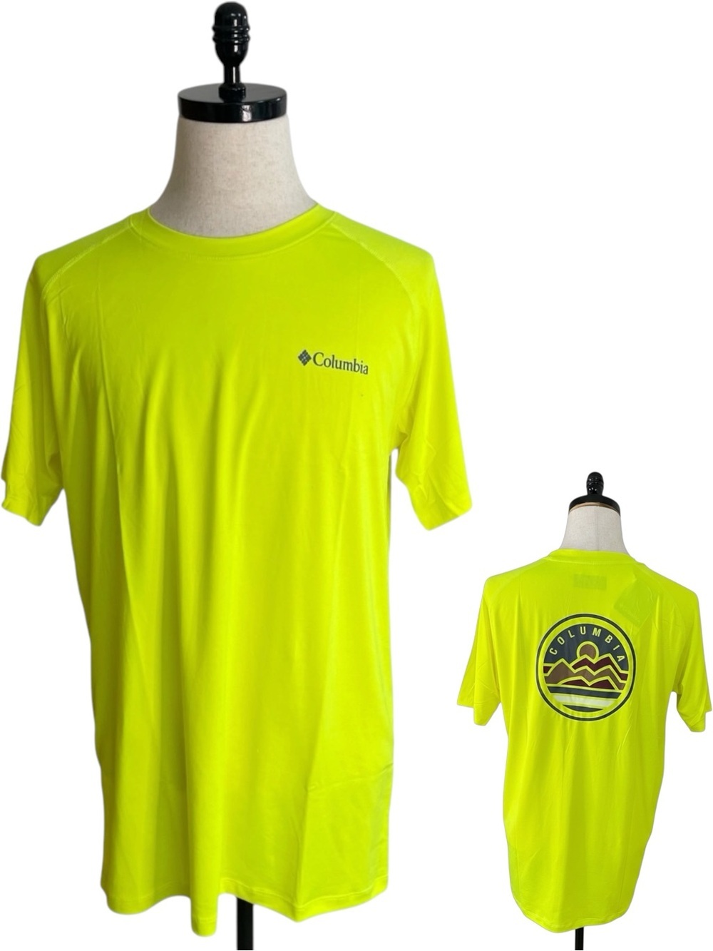 Columbia Back Graphic Omni-Wick T-Shirt Yellow